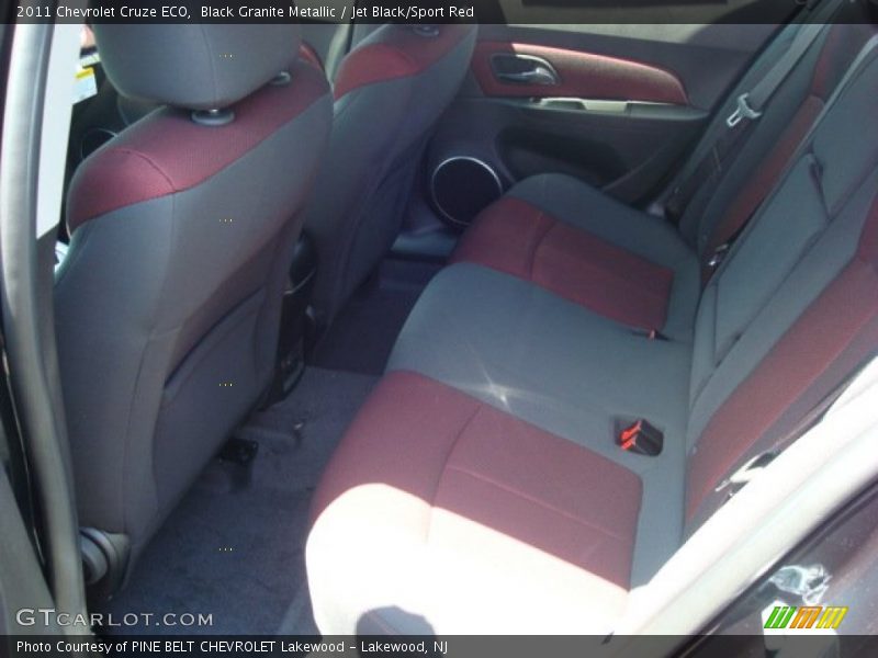 Black Granite Metallic / Jet Black/Sport Red 2011 Chevrolet Cruze ECO