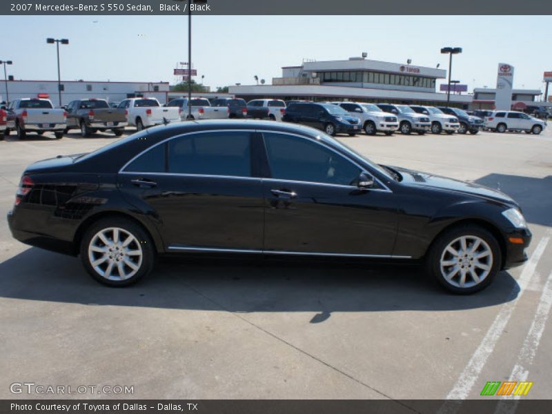Black / Black 2007 Mercedes-Benz S 550 Sedan
