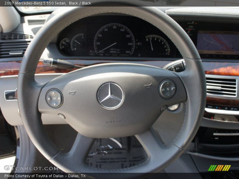 Black / Black 2007 Mercedes-Benz S 550 Sedan