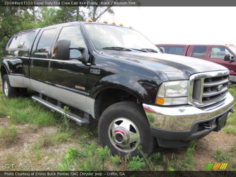 Black / Medium Flint 2004 Ford F350 Super Duty FX4 Crew Cab 4x4 Dually