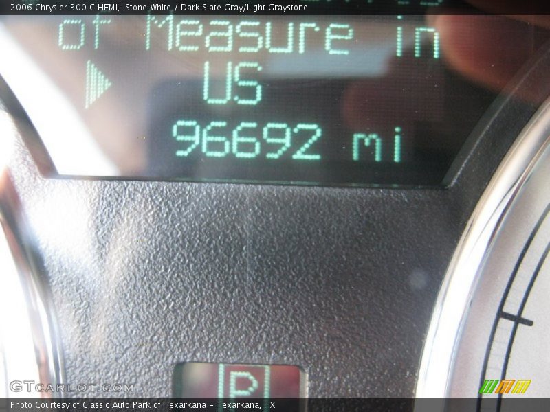 Stone White / Dark Slate Gray/Light Graystone 2006 Chrysler 300 C HEMI