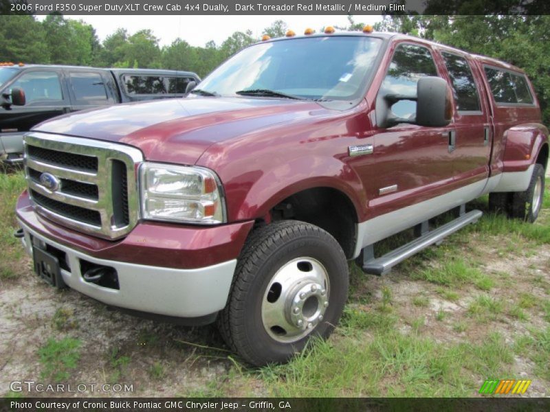 Dark Toreador Red Metallic / Medium Flint 2006 Ford F350 Super Duty XLT Crew Cab 4x4 Dually