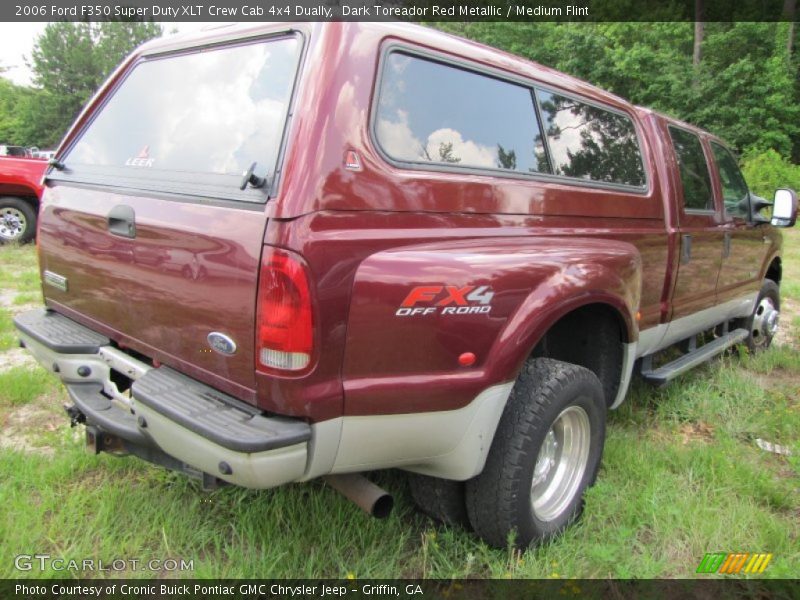 Dark Toreador Red Metallic / Medium Flint 2006 Ford F350 Super Duty XLT Crew Cab 4x4 Dually