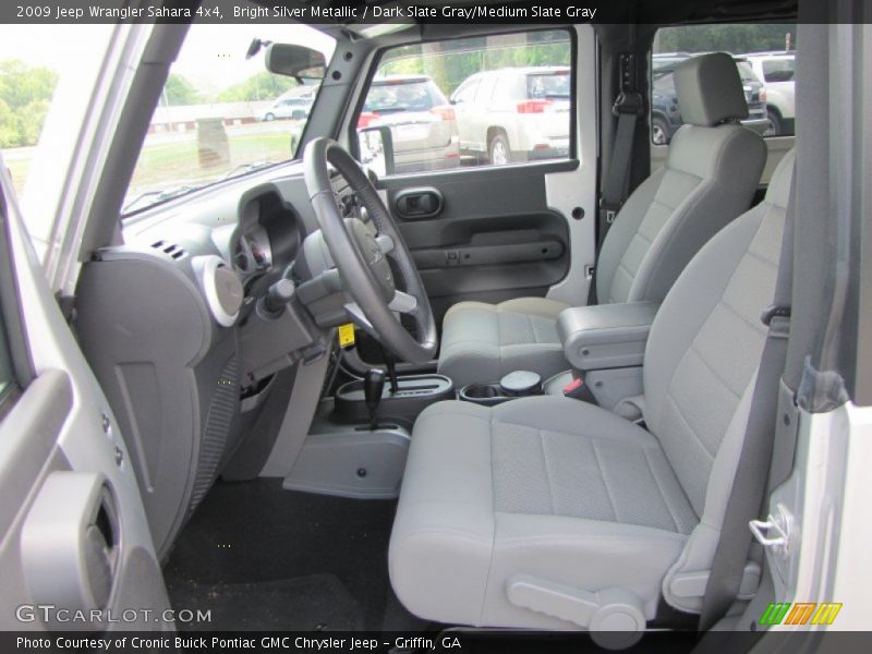 Bright Silver Metallic / Dark Slate Gray/Medium Slate Gray 2009 Jeep Wrangler Sahara 4x4