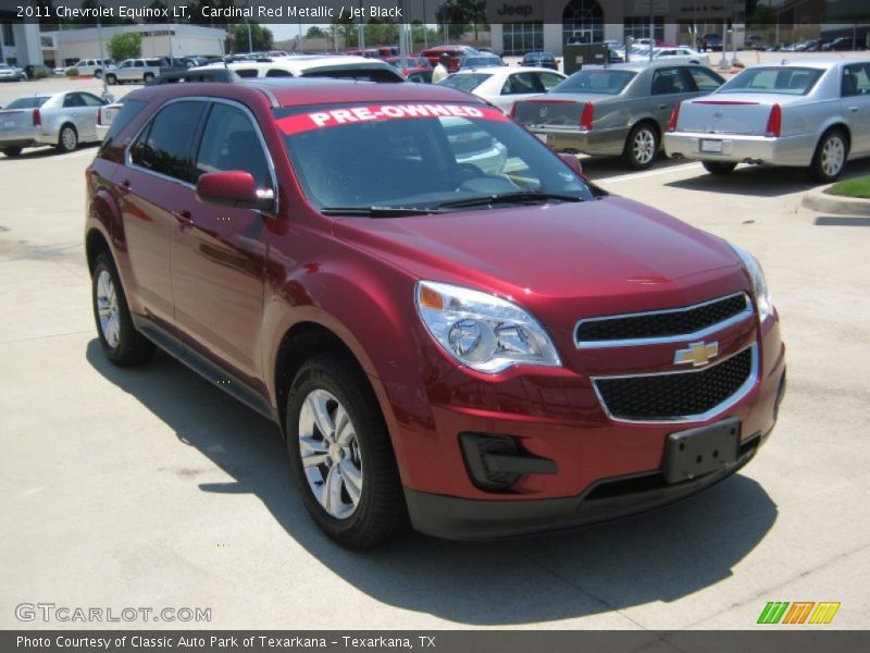 Cardinal Red Metallic / Jet Black 2011 Chevrolet Equinox LT