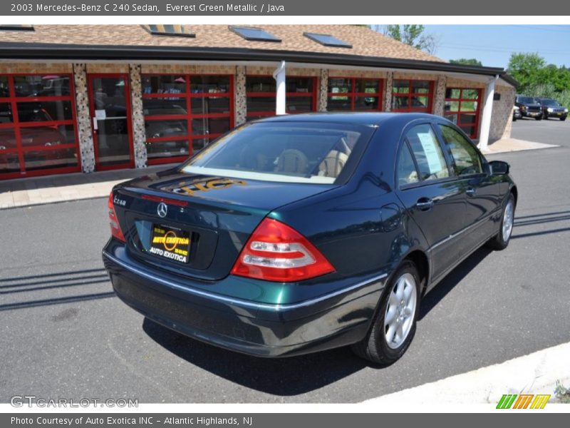 Everest Green Metallic / Java 2003 Mercedes-Benz C 240 Sedan