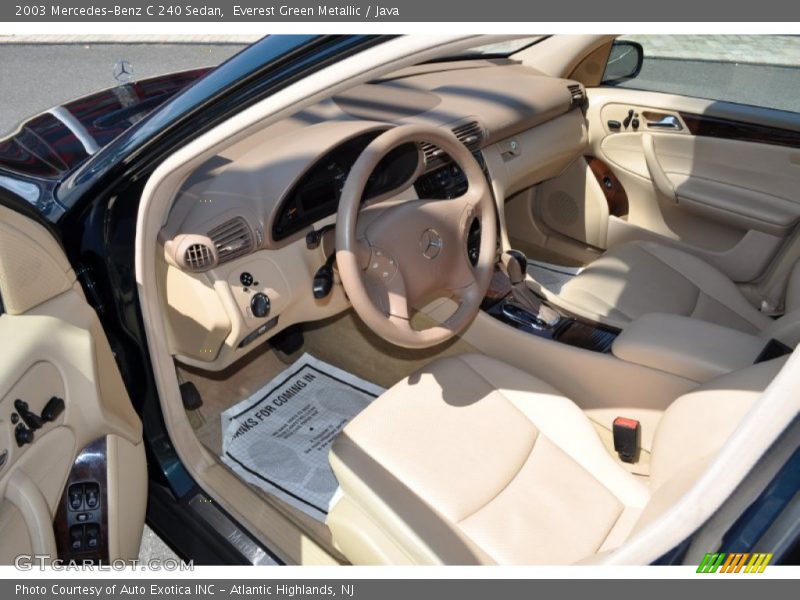  2003 C 240 Sedan Java Interior