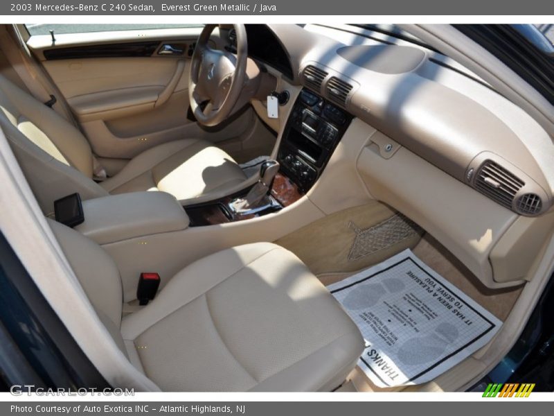 Everest Green Metallic / Java 2003 Mercedes-Benz C 240 Sedan