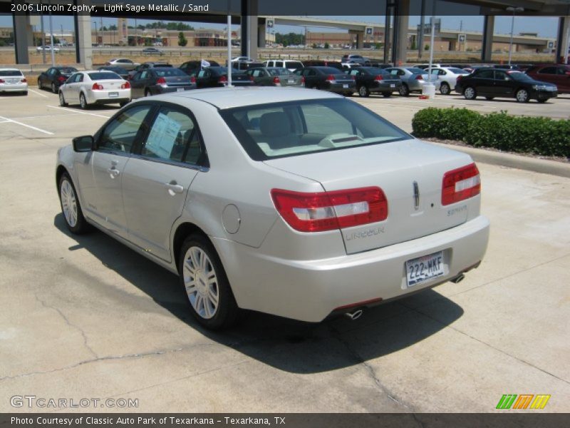 Light Sage Metallic / Sand 2006 Lincoln Zephyr