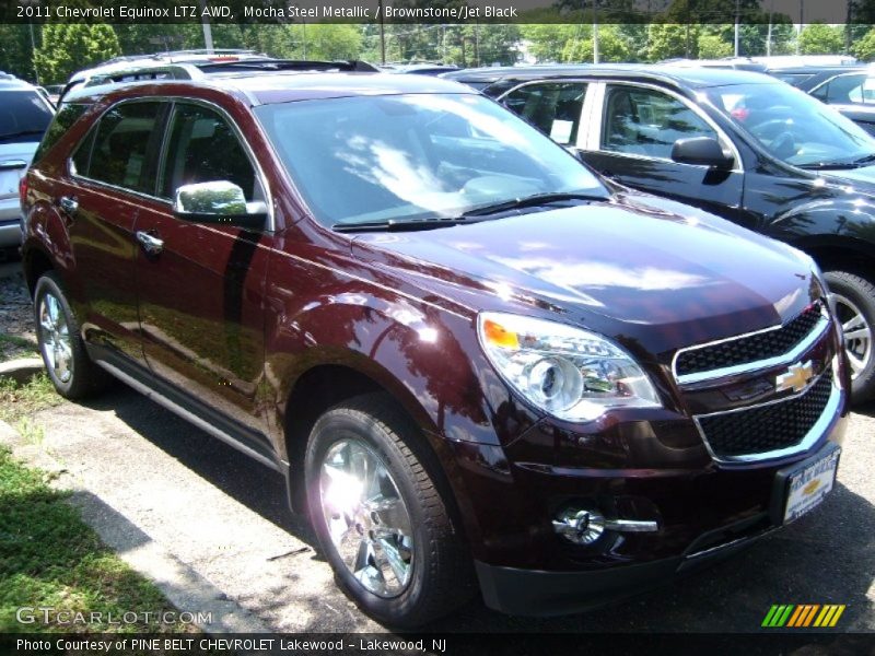Mocha Steel Metallic / Brownstone/Jet Black 2011 Chevrolet Equinox LTZ AWD