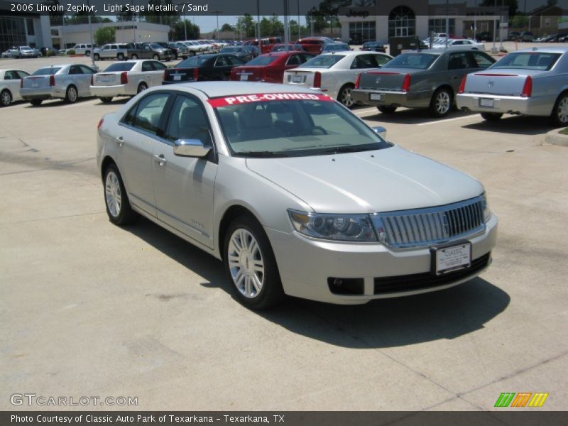 Light Sage Metallic / Sand 2006 Lincoln Zephyr