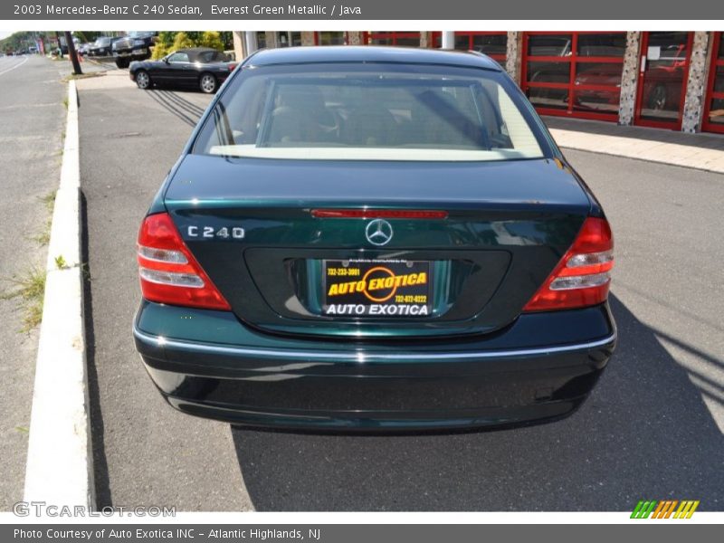 Everest Green Metallic / Java 2003 Mercedes-Benz C 240 Sedan