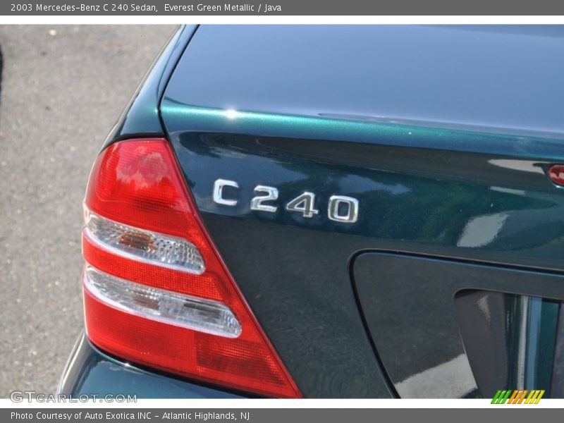 Everest Green Metallic / Java 2003 Mercedes-Benz C 240 Sedan