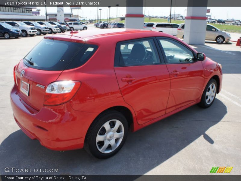 Radiant Red / Dark Charcoal 2010 Toyota Matrix 1.8