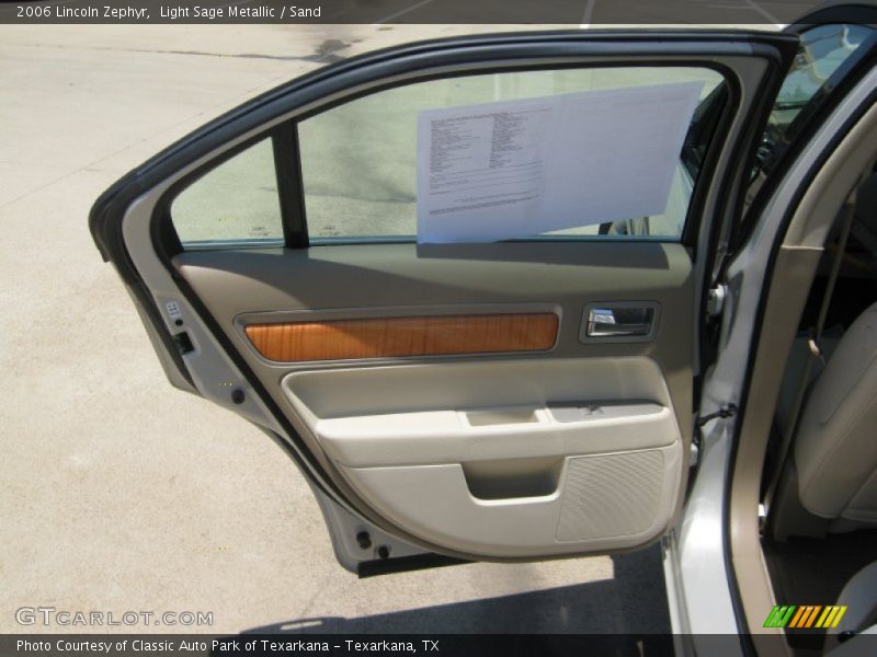 Light Sage Metallic / Sand 2006 Lincoln Zephyr