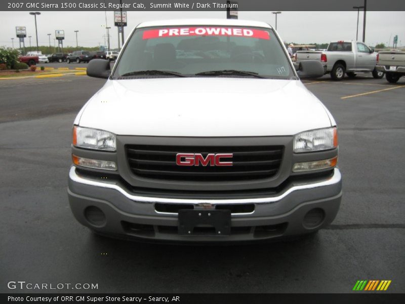 Summit White / Dark Titanium 2007 GMC Sierra 1500 Classic SL Regular Cab
