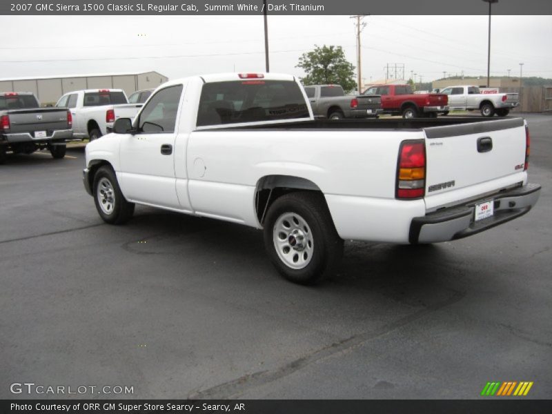 Summit White / Dark Titanium 2007 GMC Sierra 1500 Classic SL Regular Cab