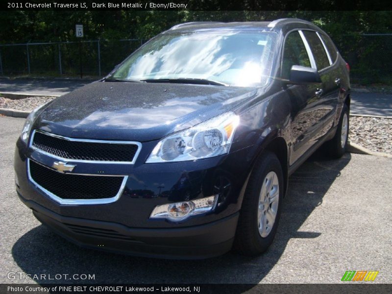 Dark Blue Metallic / Ebony/Ebony 2011 Chevrolet Traverse LS