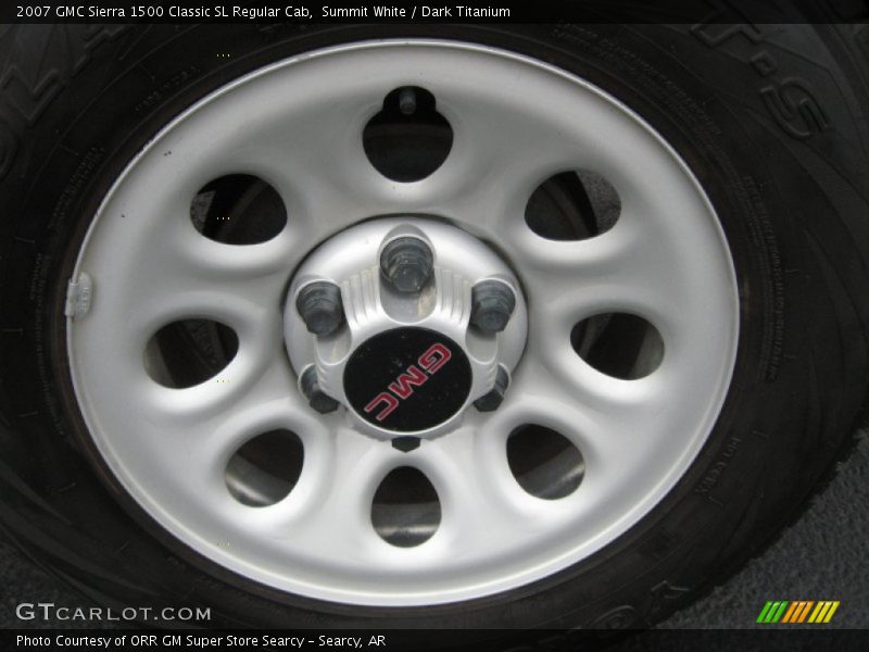 Summit White / Dark Titanium 2007 GMC Sierra 1500 Classic SL Regular Cab