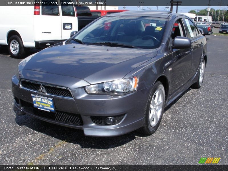 Graphite Gray Pearl / Black 2009 Mitsubishi Lancer ES Sport