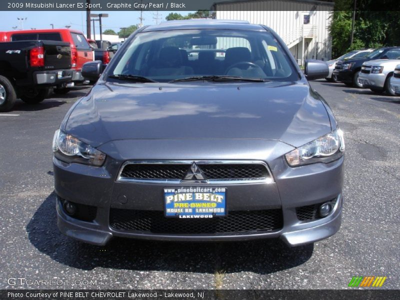 Graphite Gray Pearl / Black 2009 Mitsubishi Lancer ES Sport