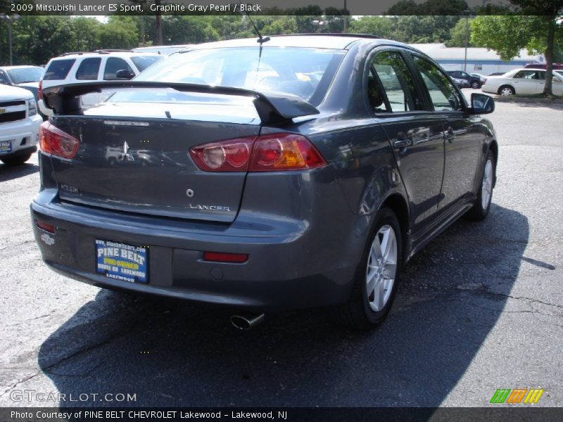 Graphite Gray Pearl / Black 2009 Mitsubishi Lancer ES Sport