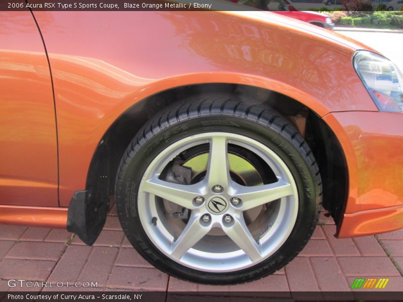 Blaze Orange Metallic / Ebony 2006 Acura RSX Type S Sports Coupe