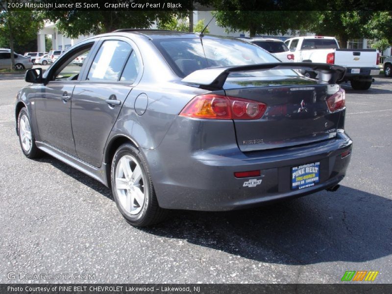 Graphite Gray Pearl / Black 2009 Mitsubishi Lancer ES Sport