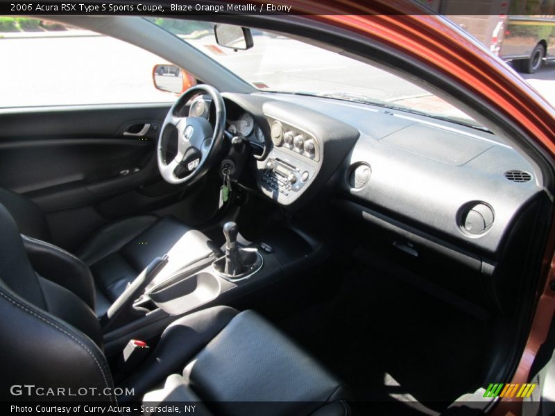 Blaze Orange Metallic / Ebony 2006 Acura RSX Type S Sports Coupe