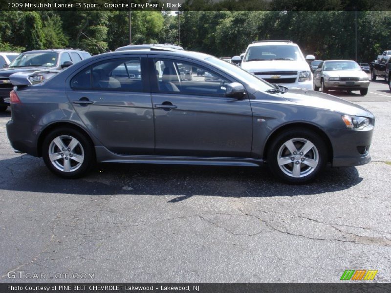 Graphite Gray Pearl / Black 2009 Mitsubishi Lancer ES Sport