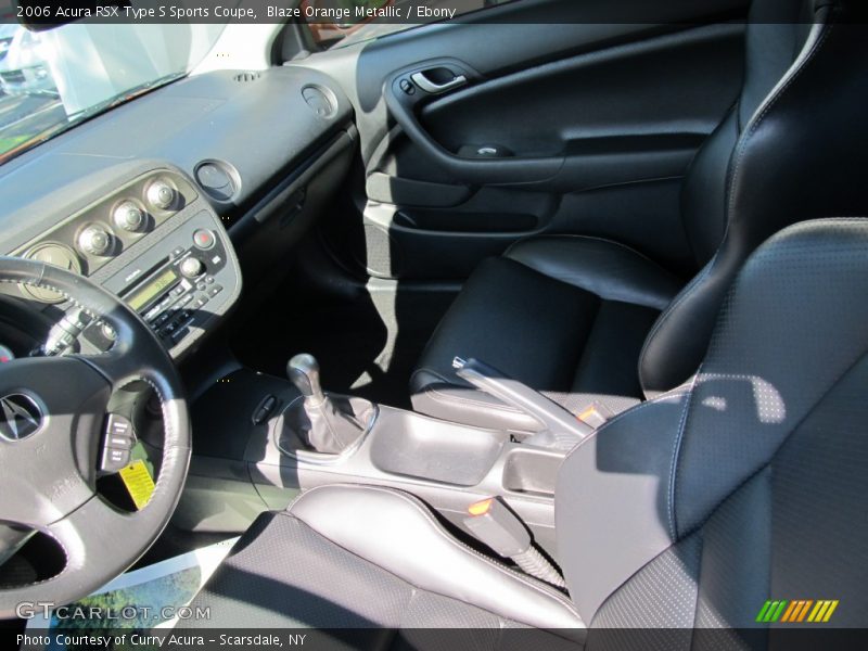 Blaze Orange Metallic / Ebony 2006 Acura RSX Type S Sports Coupe