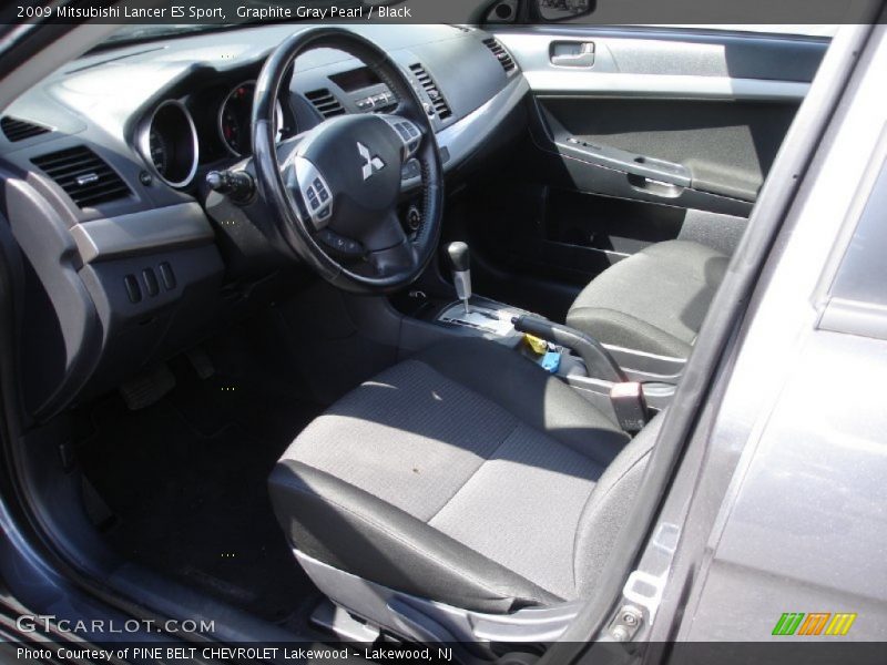 Graphite Gray Pearl / Black 2009 Mitsubishi Lancer ES Sport