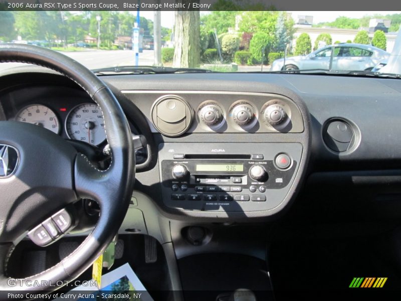 Blaze Orange Metallic / Ebony 2006 Acura RSX Type S Sports Coupe