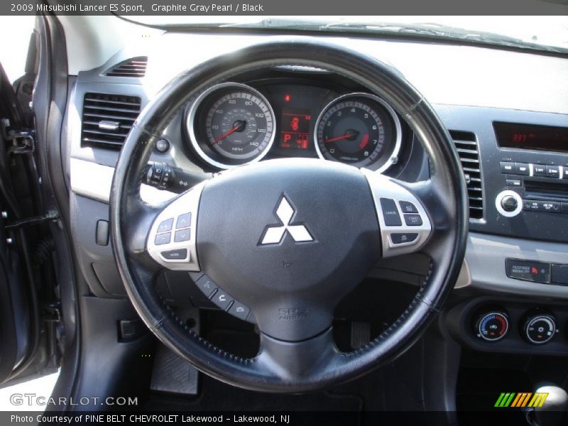 Graphite Gray Pearl / Black 2009 Mitsubishi Lancer ES Sport