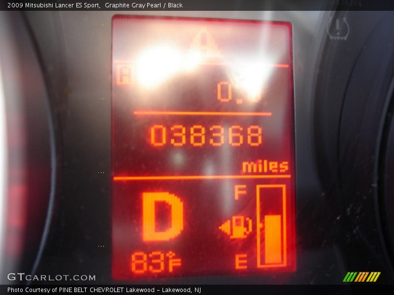 Graphite Gray Pearl / Black 2009 Mitsubishi Lancer ES Sport