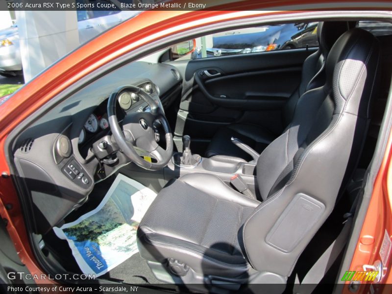 Blaze Orange Metallic / Ebony 2006 Acura RSX Type S Sports Coupe