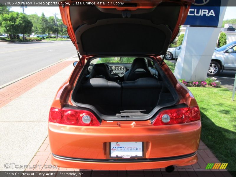 Blaze Orange Metallic / Ebony 2006 Acura RSX Type S Sports Coupe