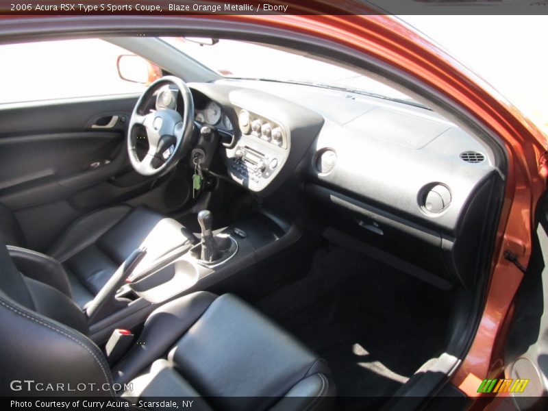 Blaze Orange Metallic / Ebony 2006 Acura RSX Type S Sports Coupe