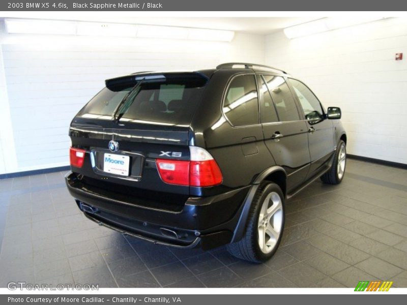 Black Sapphire Metallic / Black 2003 BMW X5 4.6is