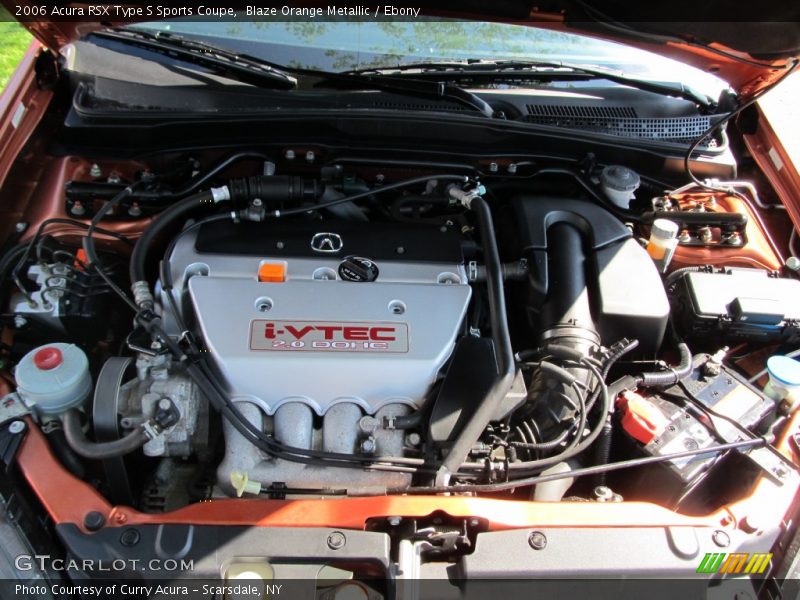 Blaze Orange Metallic / Ebony 2006 Acura RSX Type S Sports Coupe