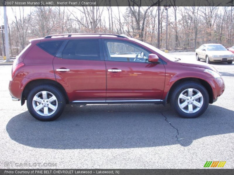 Merlot Pearl / Charcoal 2007 Nissan Murano SL AWD