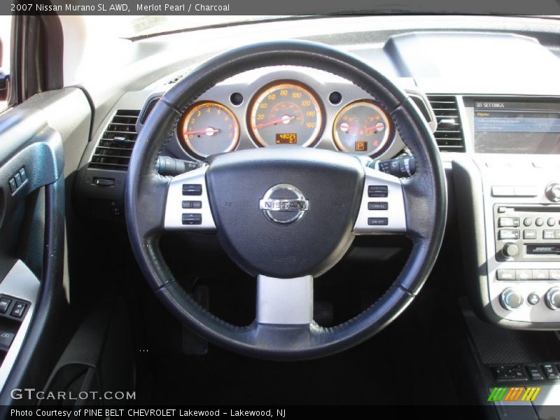 Merlot Pearl / Charcoal 2007 Nissan Murano SL AWD