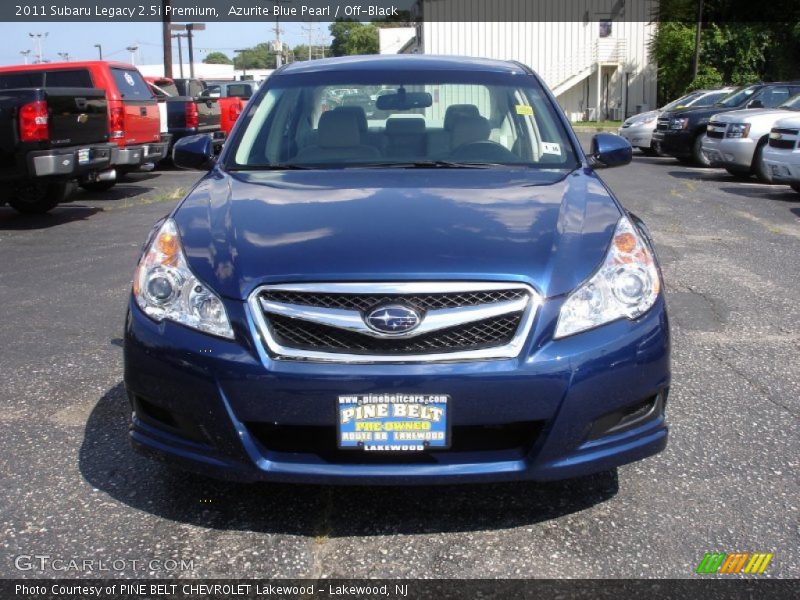 Azurite Blue Pearl / Off-Black 2011 Subaru Legacy 2.5i Premium