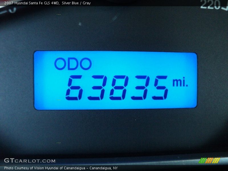 Silver Blue / Gray 2007 Hyundai Santa Fe GLS 4WD