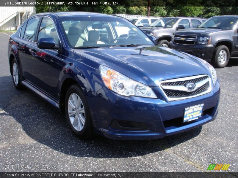 Azurite Blue Pearl / Off-Black 2011 Subaru Legacy 2.5i Premium