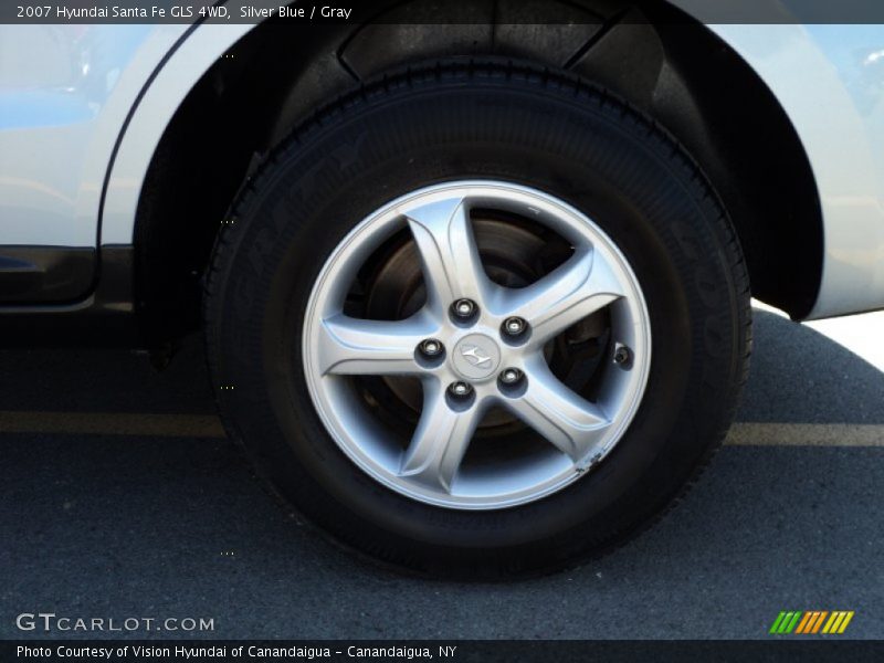 Silver Blue / Gray 2007 Hyundai Santa Fe GLS 4WD