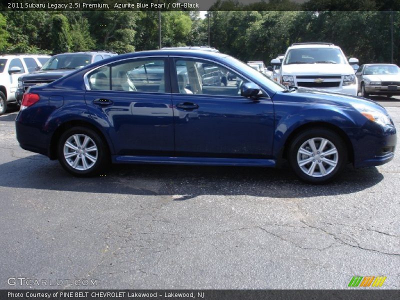 Azurite Blue Pearl / Off-Black 2011 Subaru Legacy 2.5i Premium