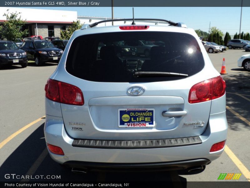 Silver Blue / Gray 2007 Hyundai Santa Fe GLS 4WD