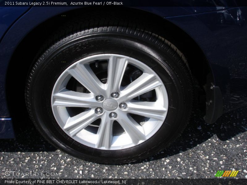 Azurite Blue Pearl / Off-Black 2011 Subaru Legacy 2.5i Premium
