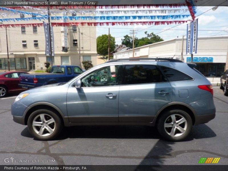 Blue Titanium / Gray 2007 Hyundai Veracruz SE AWD